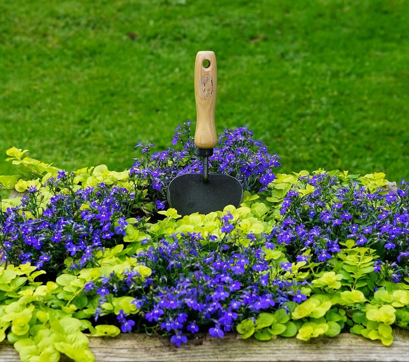 DeWit Potting Trowel – Heavy Duty Garden Hand Tool with Extra-Large Curved Blade | Tempered Boron Steel | Ash Wood Handle | 11" Length - Image 3